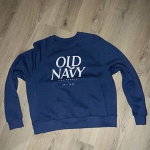 Old Navy Blue Sweatshirt California Est 1994 Logo Size L